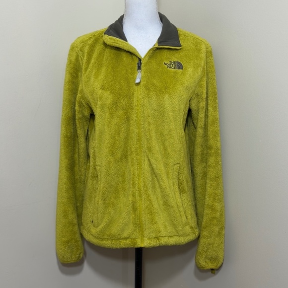 The North Face || Women’s Osito Full Zip Fleece Jacket Lime Green size M - Picture 1 of 13